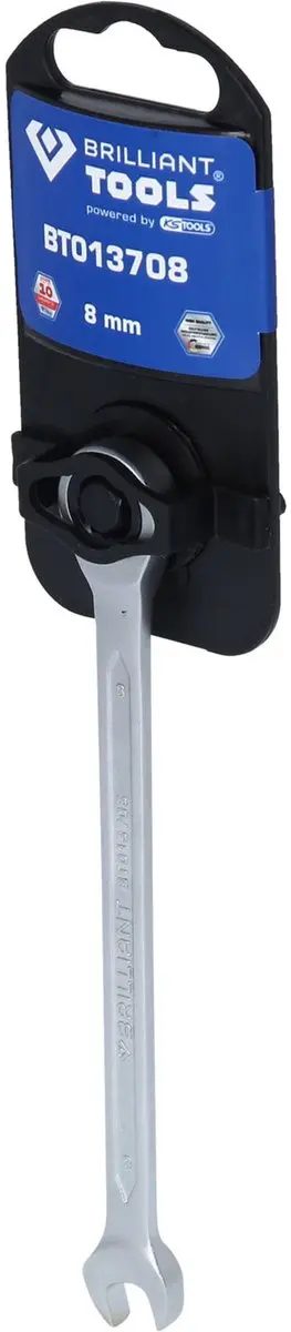 Brilliant Tools BT013708 Ratelringsleutel 8mm - afbeelding 4 van 4