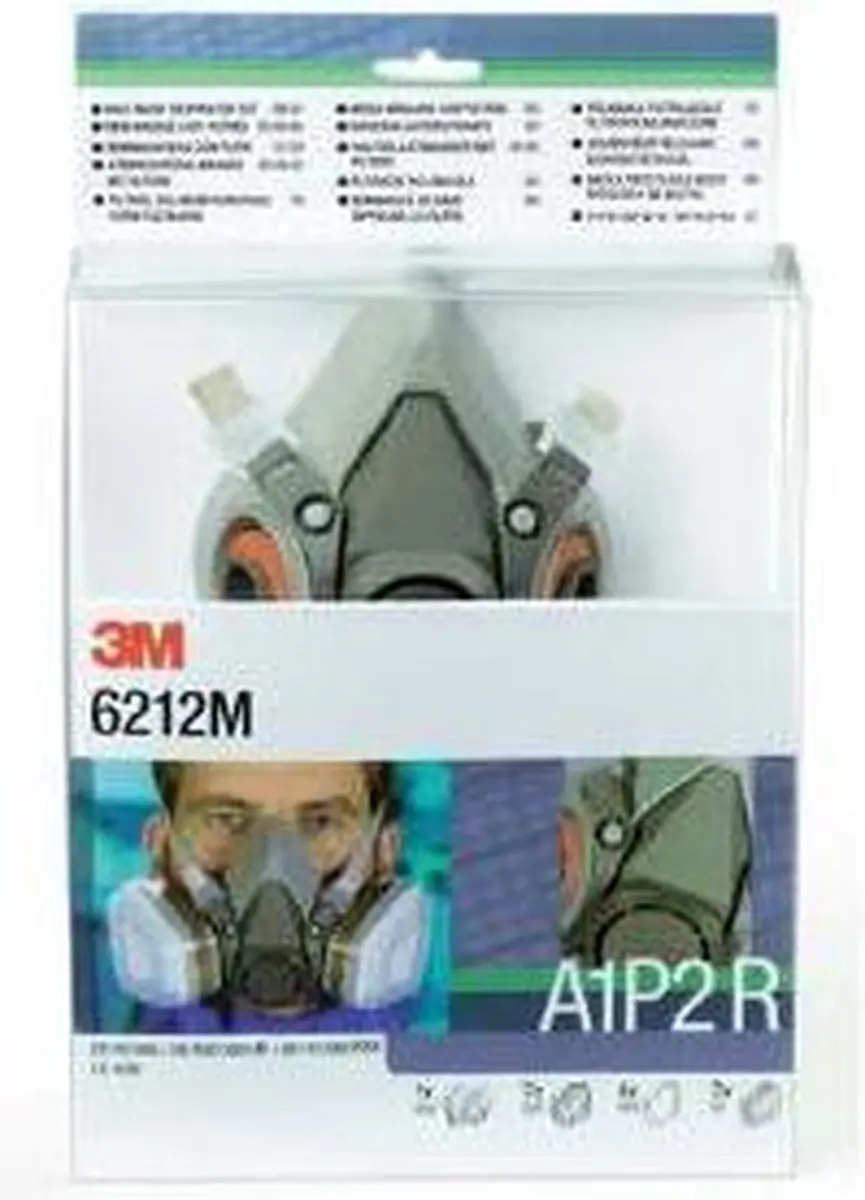 3M 6212M Herbruikbaar Masker Starterskit Medium - afbeelding 2 van 4