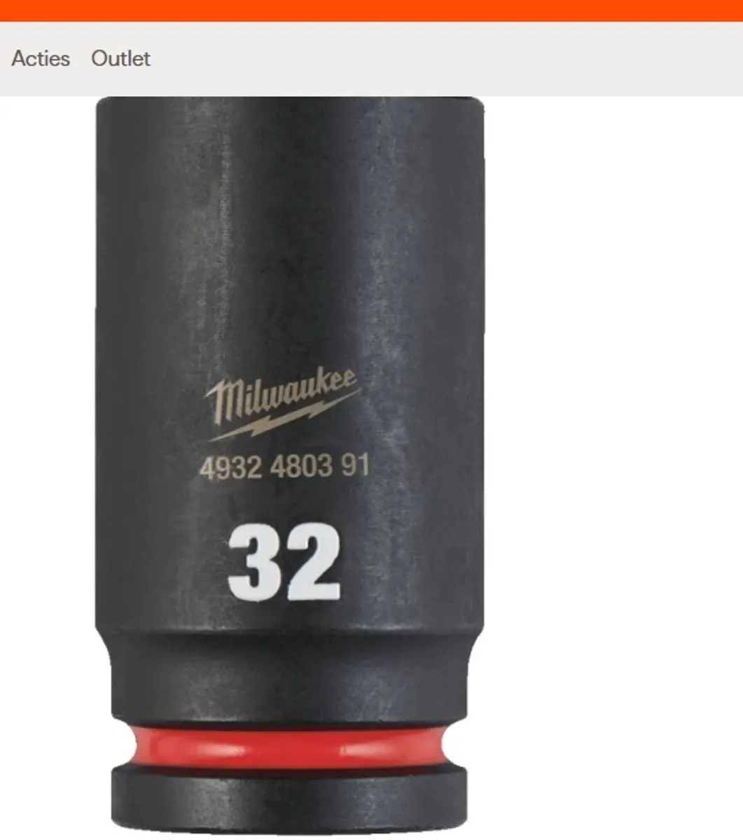 Milwaukee ShockWave Krachtdop 3/4 Lang 32mm