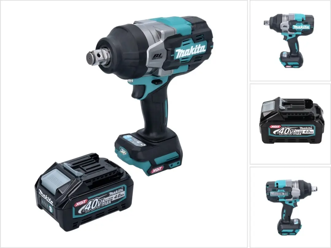 Makita TW 001 GM1 Accu-slagmoersleutel 40 V max. 1800 Nm Borstelloos XGT + 1x op