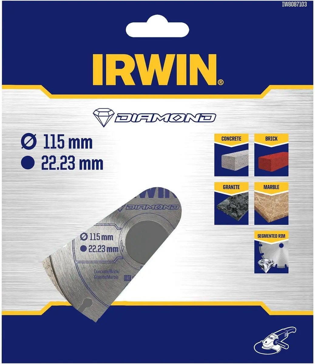 Irwin Pro Performance IW8087102 Diamantzaagblad 115mm - afbeelding 2 van 2