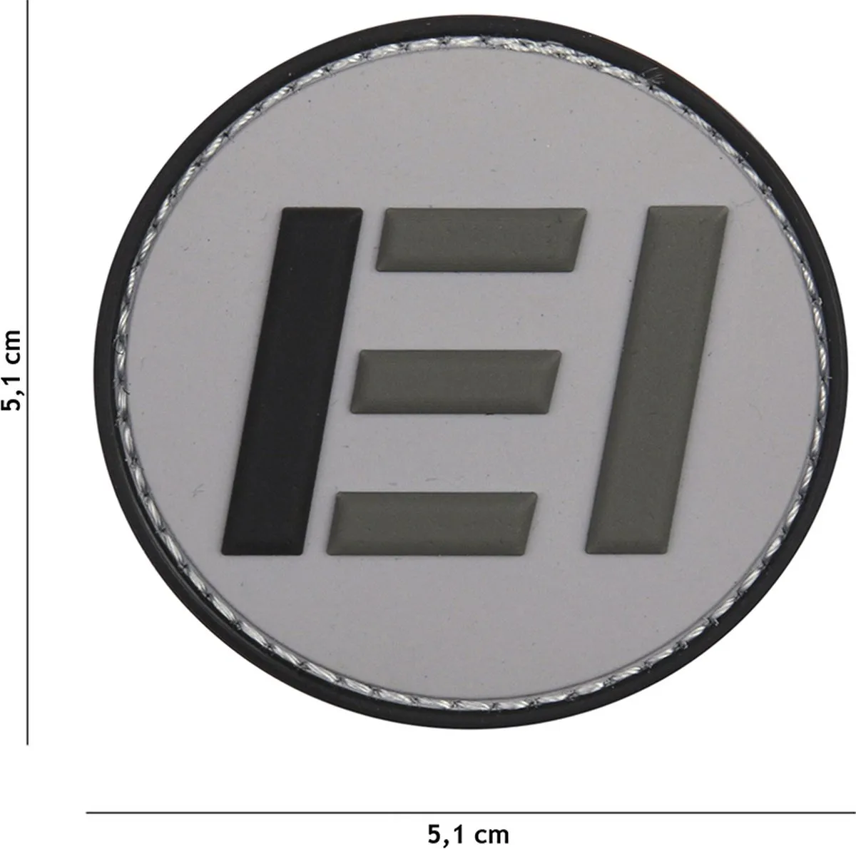 101 Inc Embleem 3D Pvc Esercito Ei Grijs