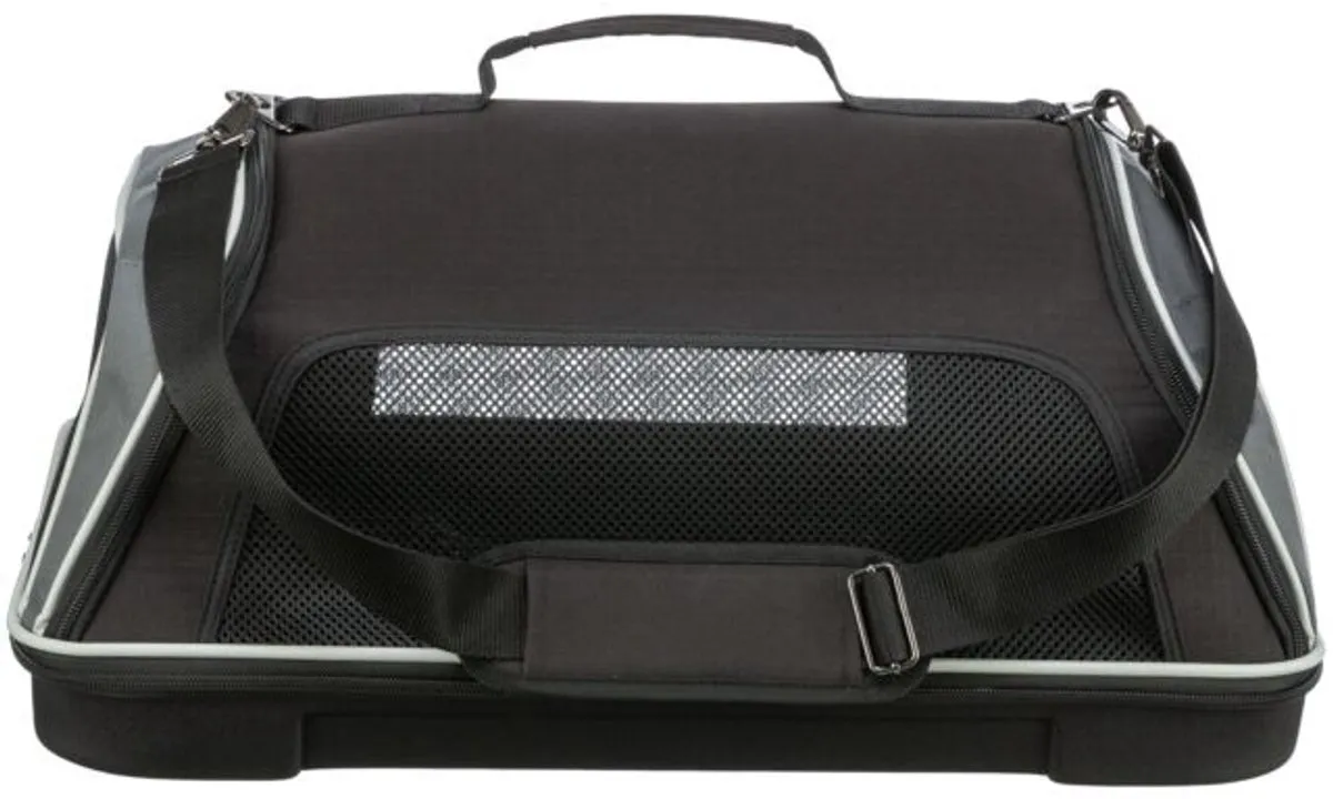 Trixie Hondentas Vliegtuigtas Boarding - 55x40x23cm - Zwart/Grijs