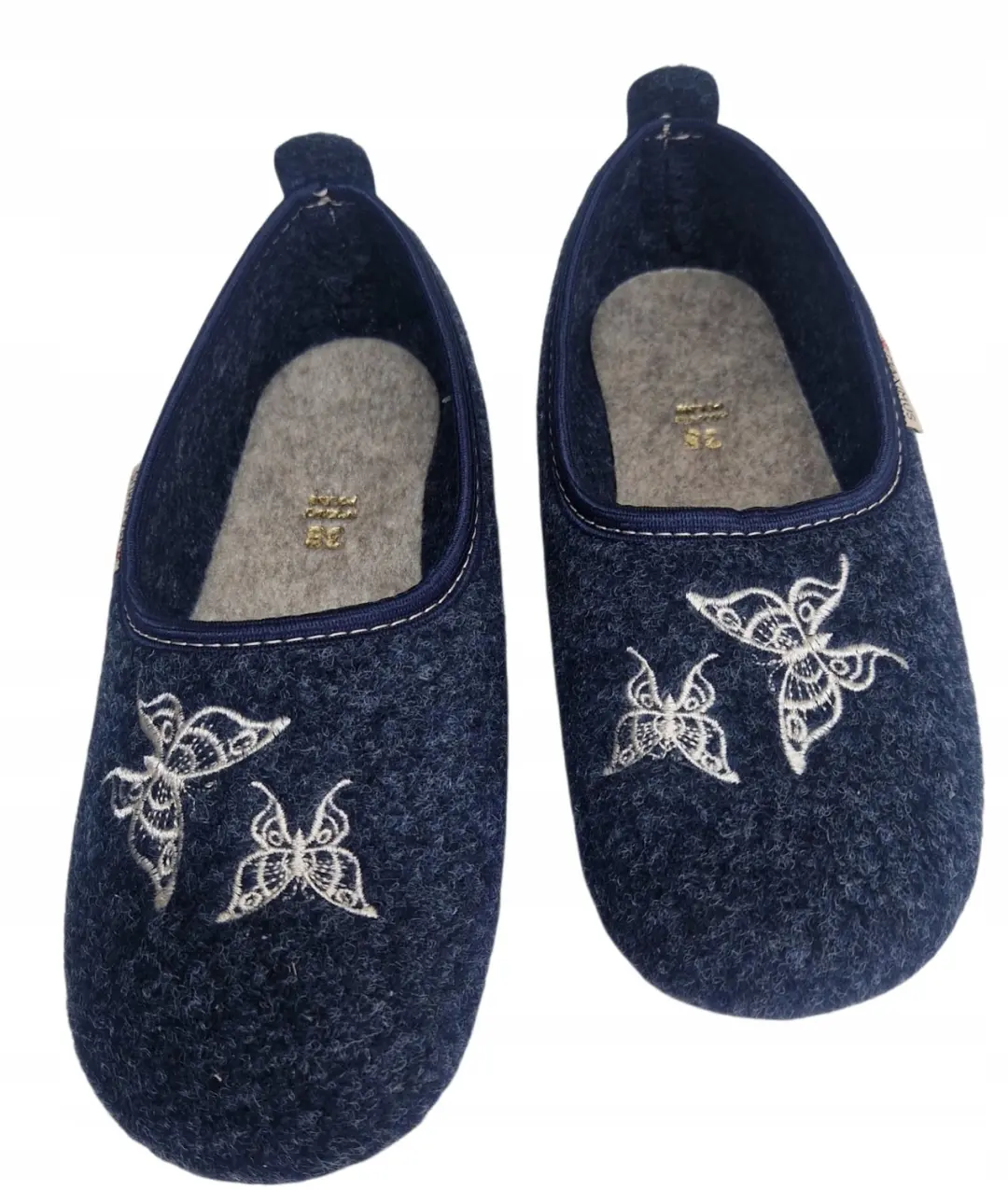 Dames pantoffels Maximus, warme vilten ballerina's, maat 36