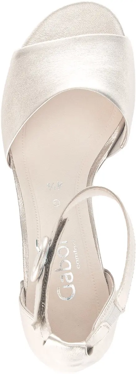 Gabor 82.902 Sandalen - Hoge hakken - 38.5 Metallic - afbeelding 3 van 6