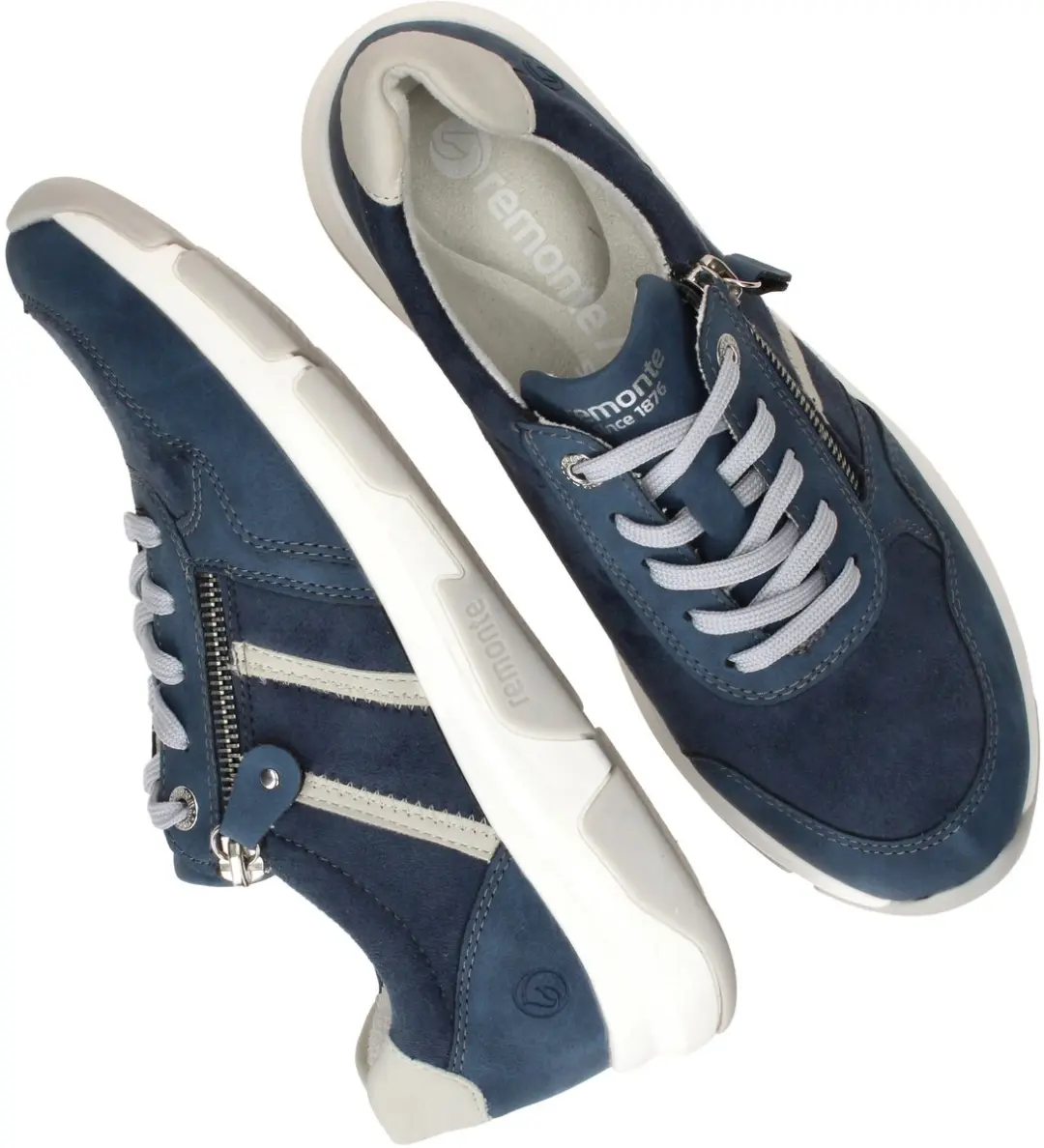 Remonte Veterschoenen Laag Veterschoenen Laag - licht blauw - Maat 44 - afbeelding 5 van 6