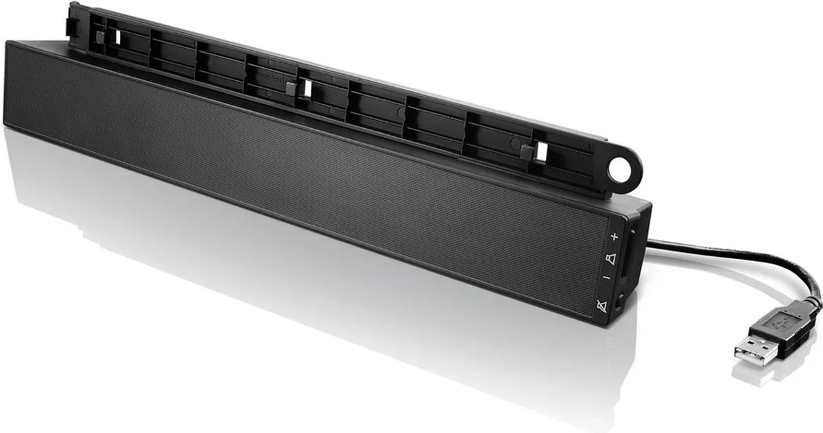Lenovo USB Soundbar 0A36190 - Zwart - afbeelding 6 van 6