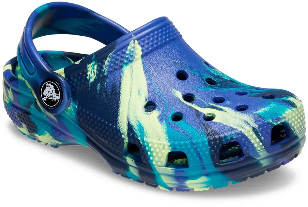 Crocs Classic Marbled Clog Kids 29-30 - Marine/Turbo Teal - afbeelding 3 van 6
