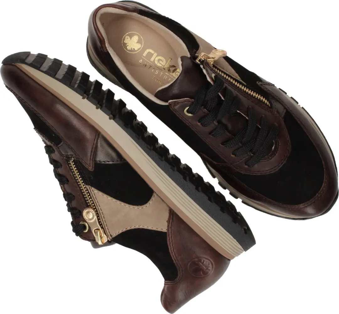 Rieker 49010 Sneakers - Bruin - Maat 43 - afbeelding 6 van 6