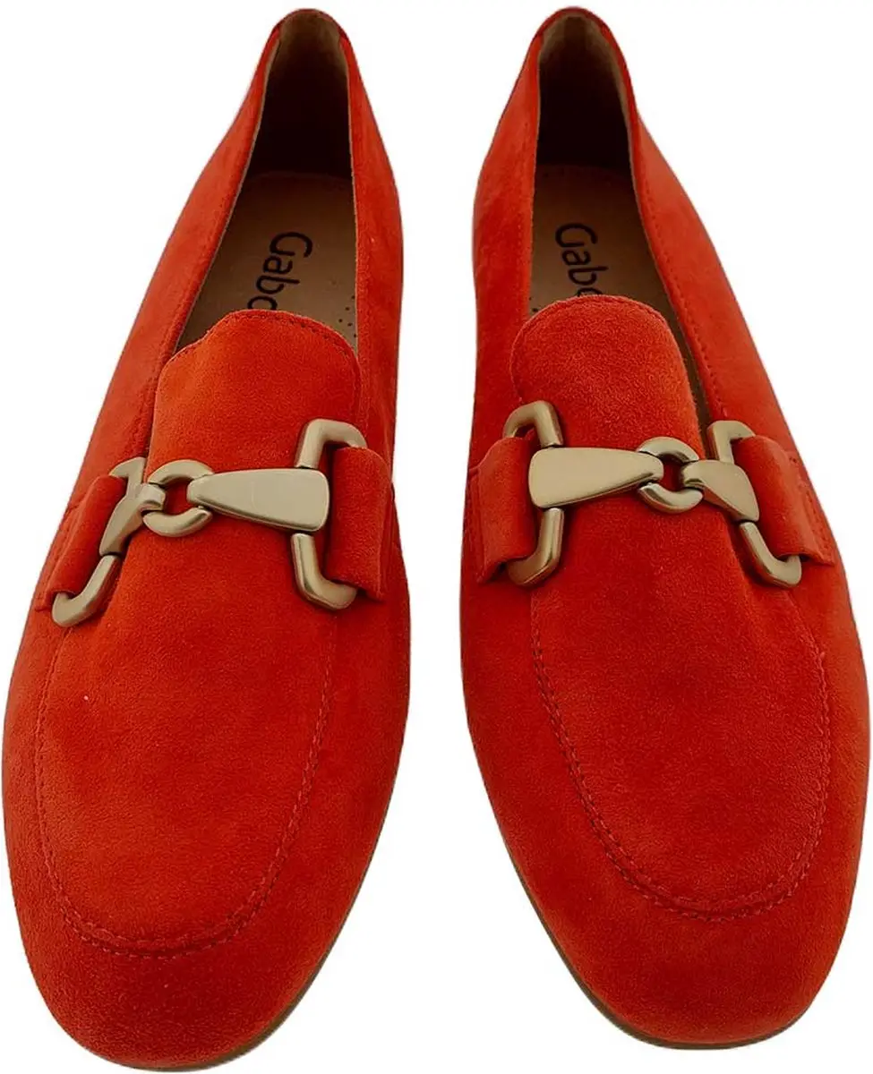 Gabor Instappers oranje Suede - Dames - Maat 38.5 - afbeelding 6 van 6