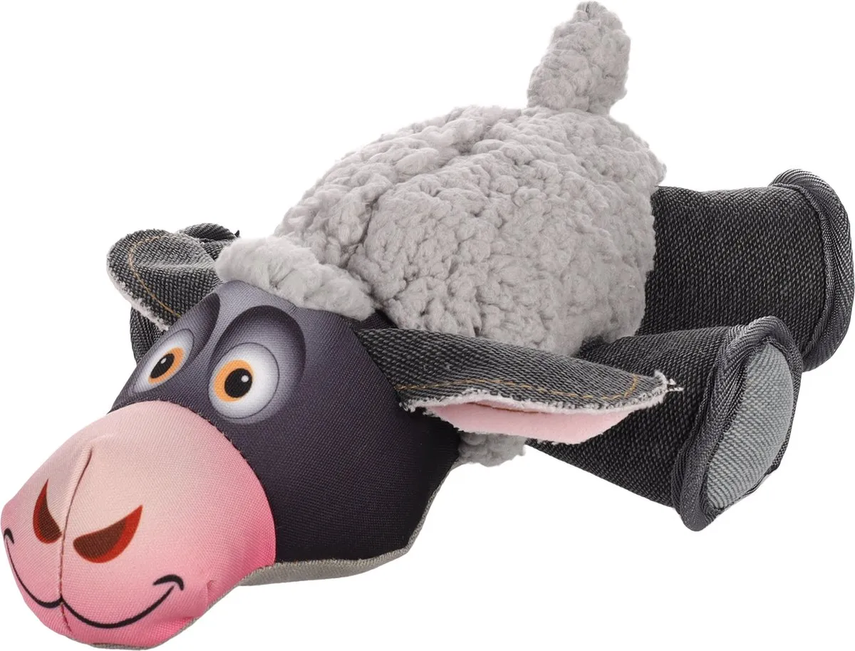 Flamingo Layi Hs Speelgoed Hond Grijs 24,5x33x12cm