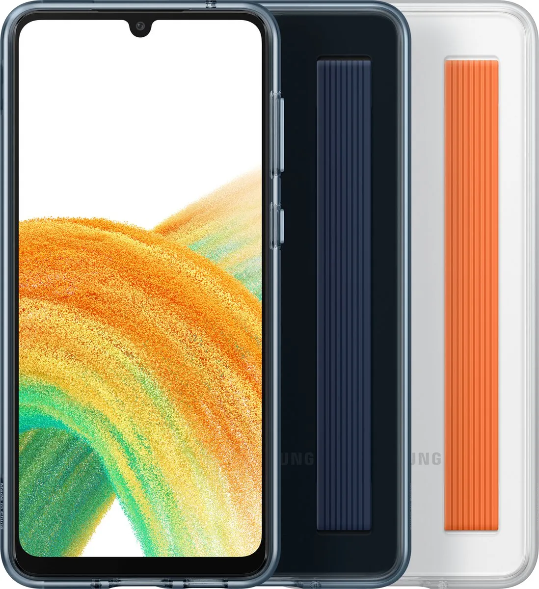 Samsung Slim Strap Cover EF-XA336CBEGWW - Zwart/Blauw