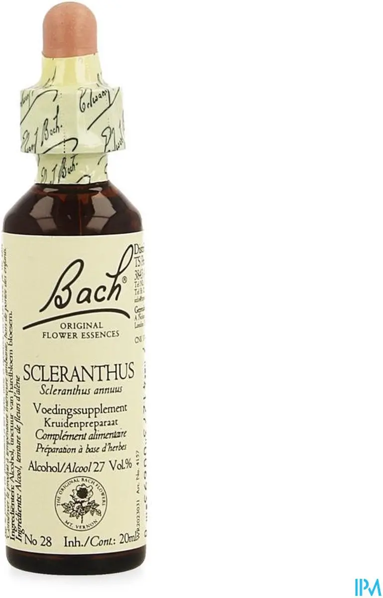 Bach Scleranthus 3432 20ml - afbeelding 3 van 5