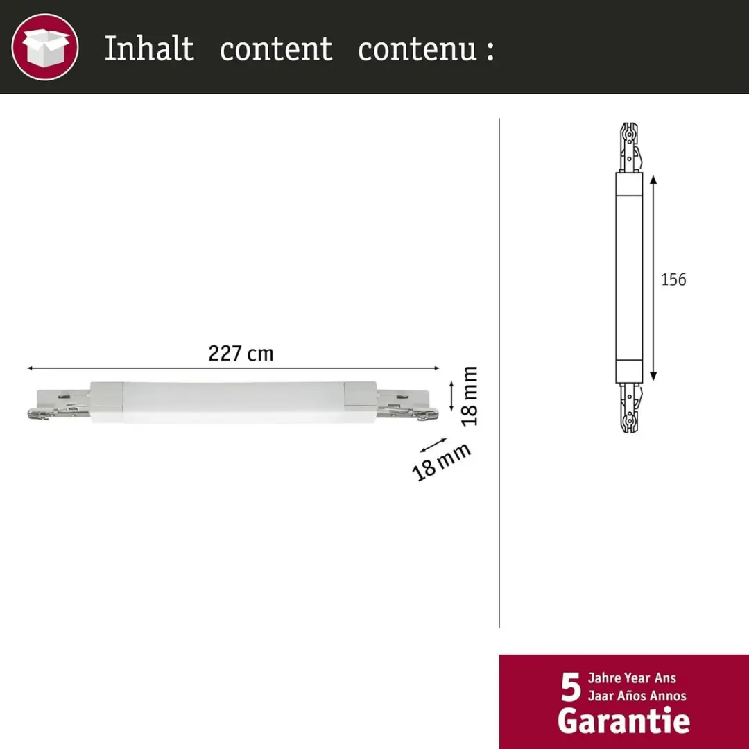 Paulmann Urail Flex Verbinder II 95325 - Chroom mat - afbeelding 4 van 6