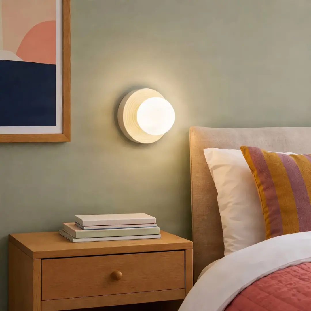 Lindby Harriet Wandlamp - Beige/Wit - afbeelding 4 van 6