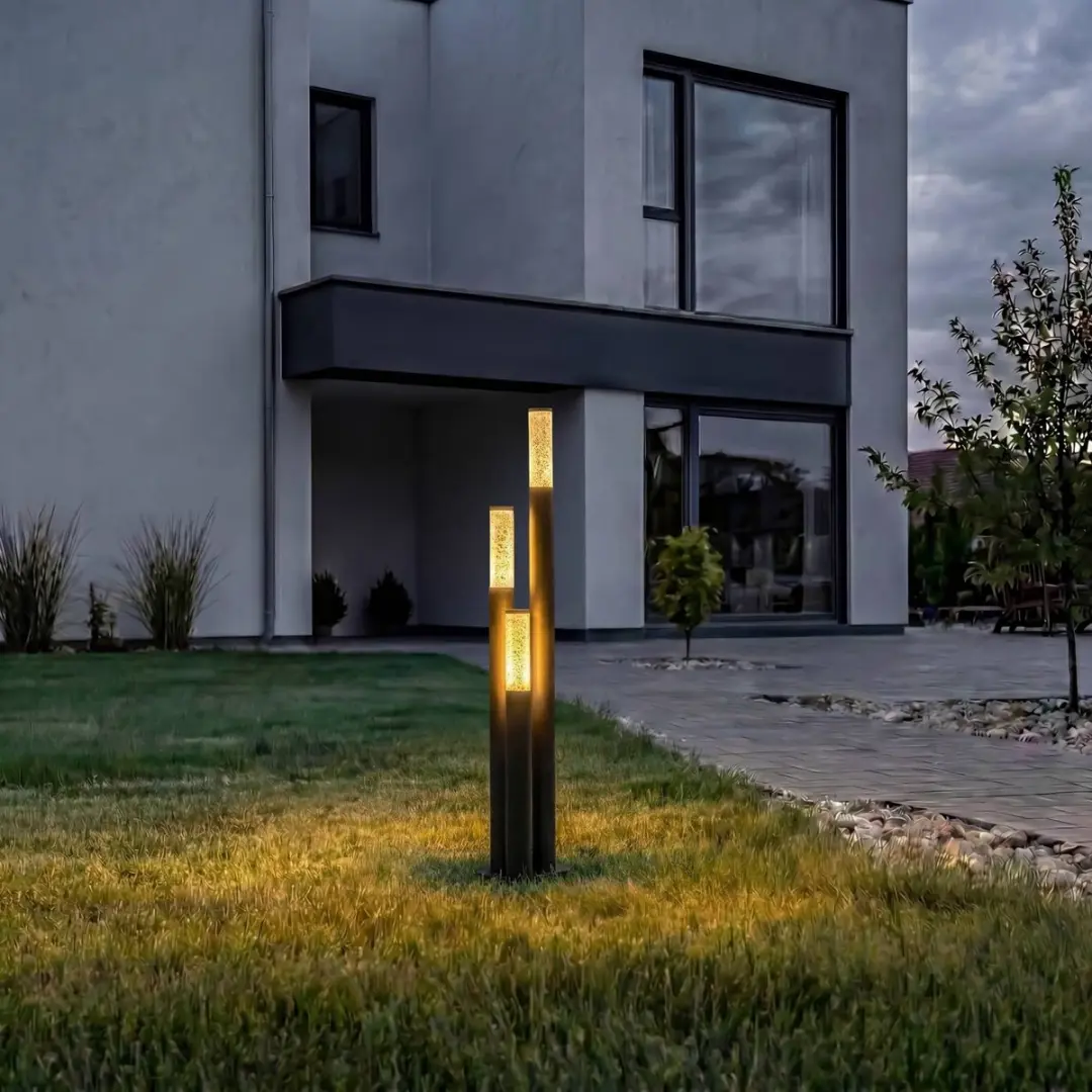 Lindby Gavros Tuinpadverlichting 3-lamps - Zwart - afbeelding 2 van 6
