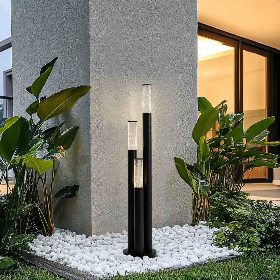 Lindby Gavros Tuinpadverlichting 3-lamps - Zwart - afbeelding 6 van 6