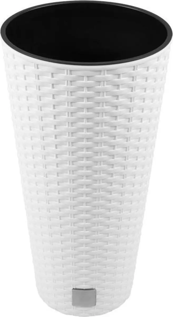 Bloempot Buiten Hoog Rond Rato Tubus 30cm WIT Prosperplast