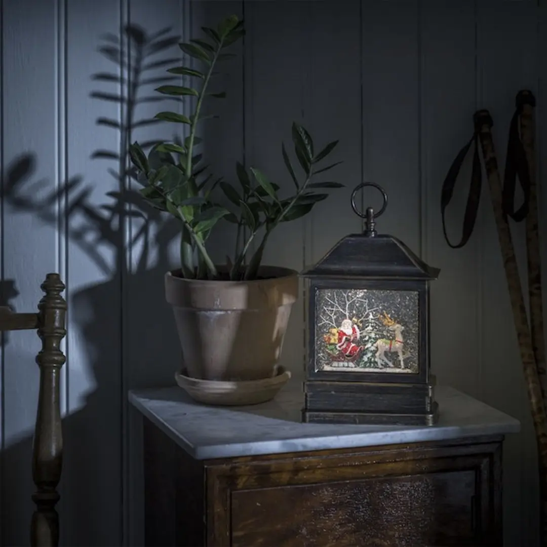 Konstsmide Christmas LED Waterlantaarn Kerstman in Slee