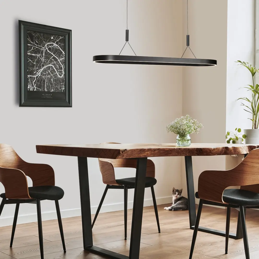 Steinhauer Mykty 4205ZW Ovale Hanglamp - Zwart - afbeelding 4 van 6