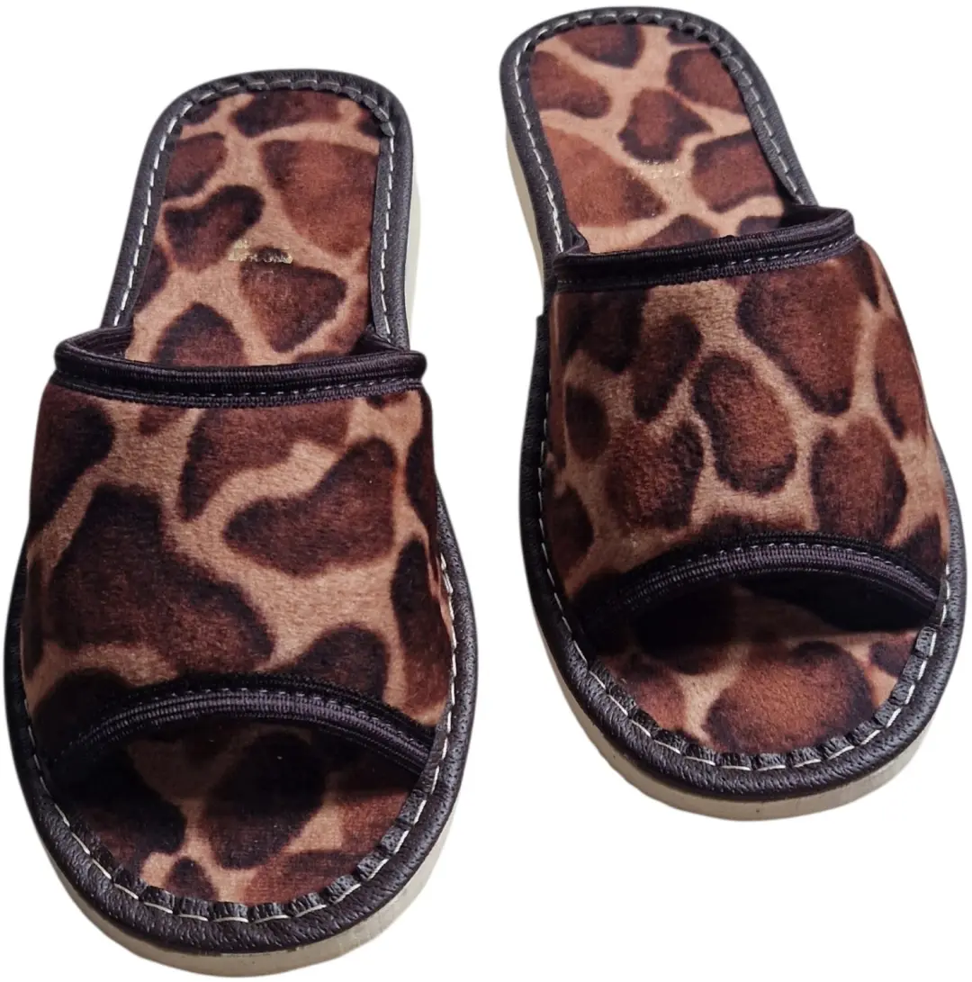 Dames Pantoffels Luipaardprint Zacht