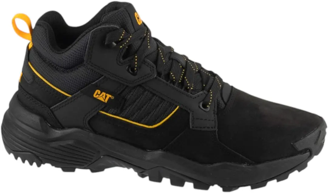 Caterpillar Grapple Leather Mid, Mannen, Zwart, Sneakers, maat: 43