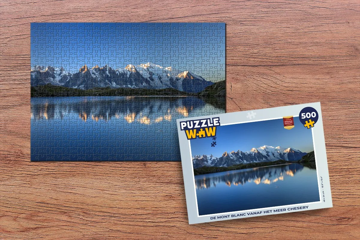 PuzzleWow De Mont Blanc Chesery Legpuzzel 500 Stuks - Multicolor