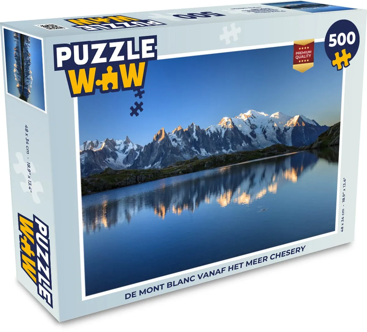 PuzzleWow De Mont Blanc Chesery Legpuzzel 500 Stuks