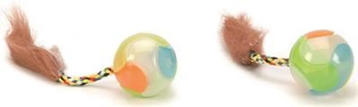 Beeztees Glow Kattenbal - Bonte Kleuren