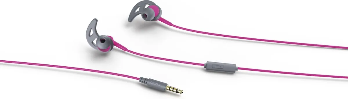 Hama Action 177022 In-Ear Headset - Pink/Grijs