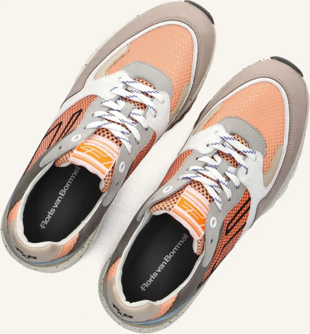Floris Van Bommel SFM-10243 De Treener Sneakers - Oranje - afbeelding 4 van 6