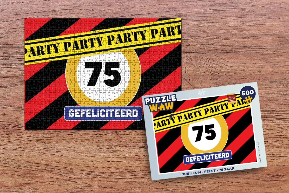 PuzzleWow Jubileum Legpuzzel 500 Stuks - Multicolor