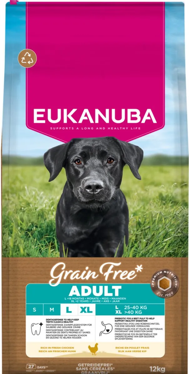 Eukanuba Grain Free Adult Large Kip