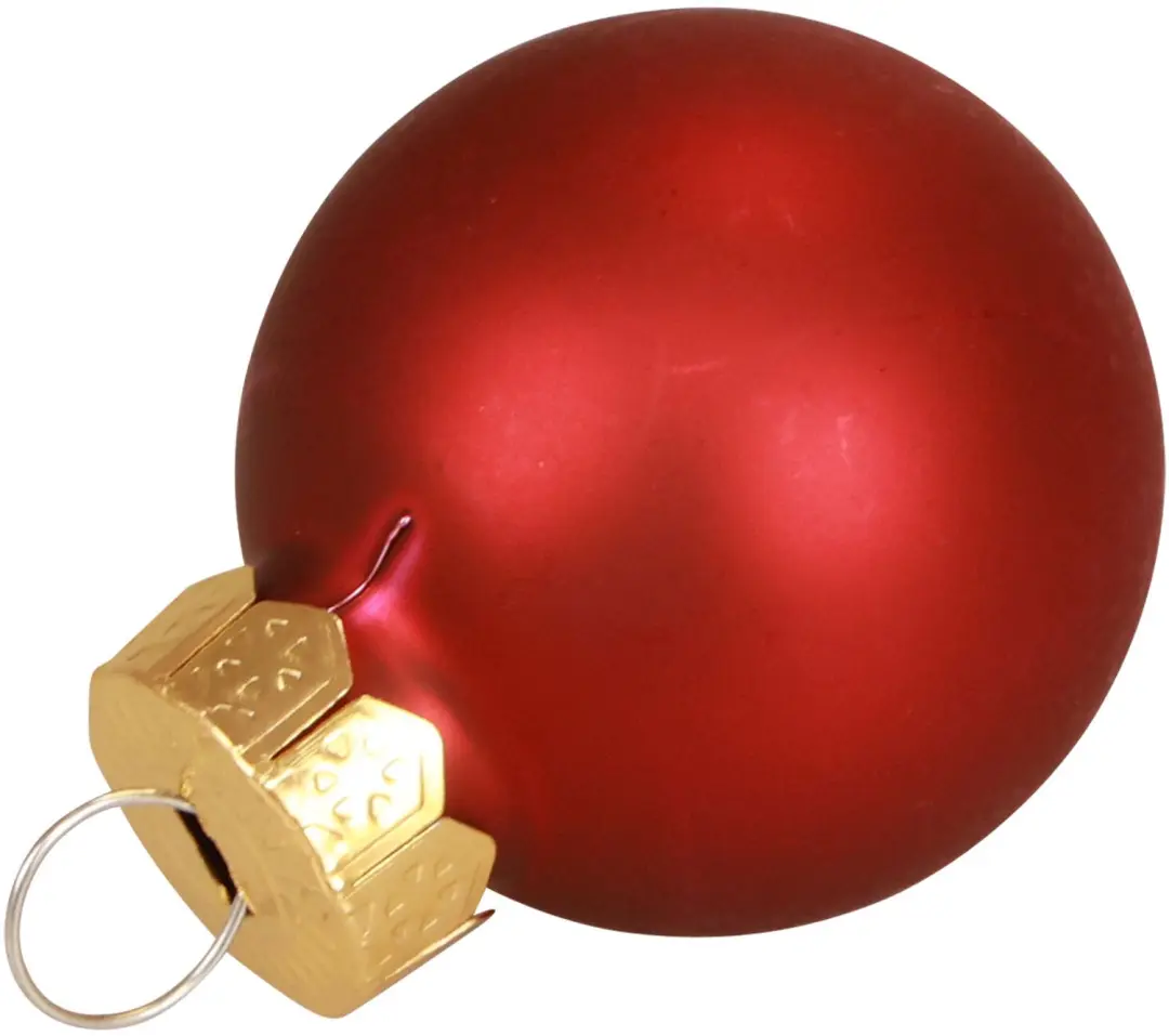 Decoris Kerstballen Glas Ø2,5cm Ossenbloed - 24 Stuks - afbeelding 3 van 4