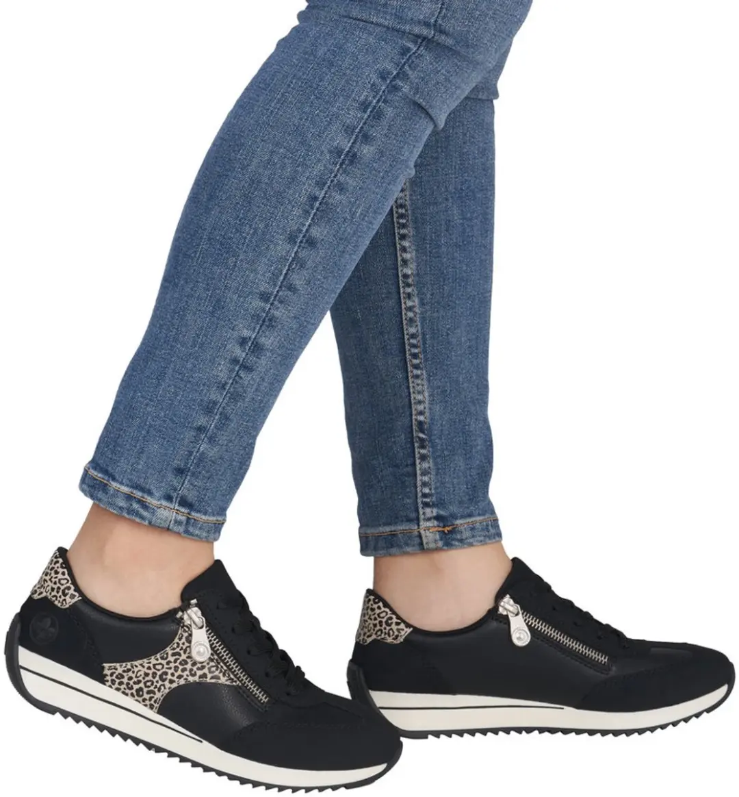 Rieker N1210 00 zwart sneaker dames maat 40