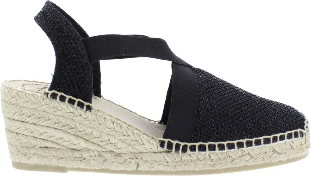 Toni Pons Triton Dames Espadrilles - Zwart - Maat 35