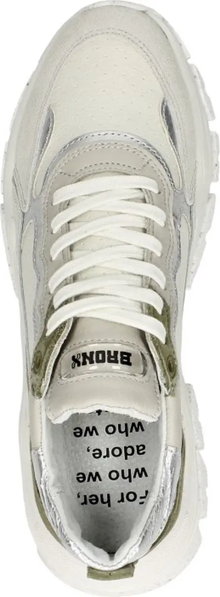 Bronx Tayke-Over Veterschoenen Laag - gebroken wit - Maat 37 - afbeelding 5 van 6