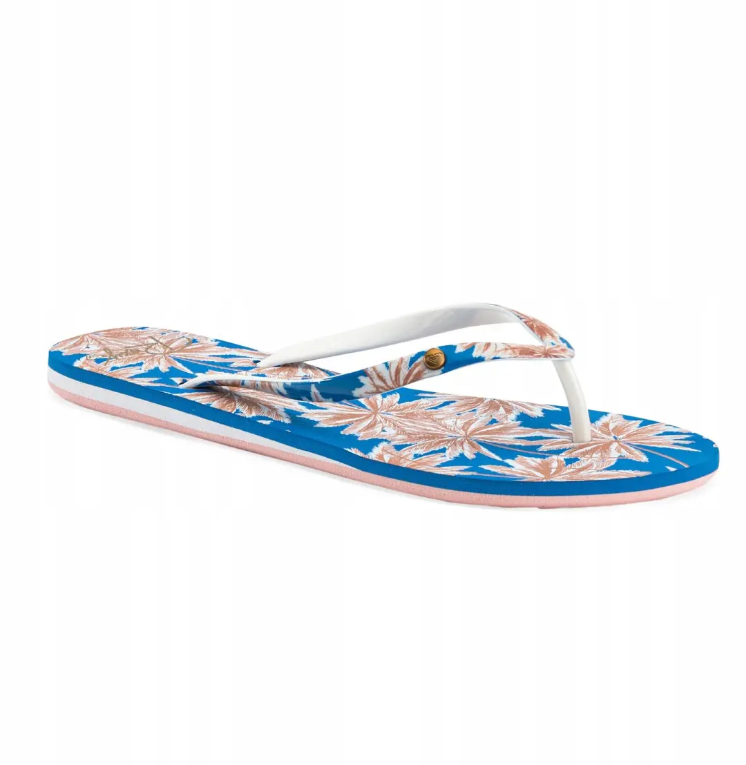 Roxy Portofino III Dames Slippers Blauw Maat 36
