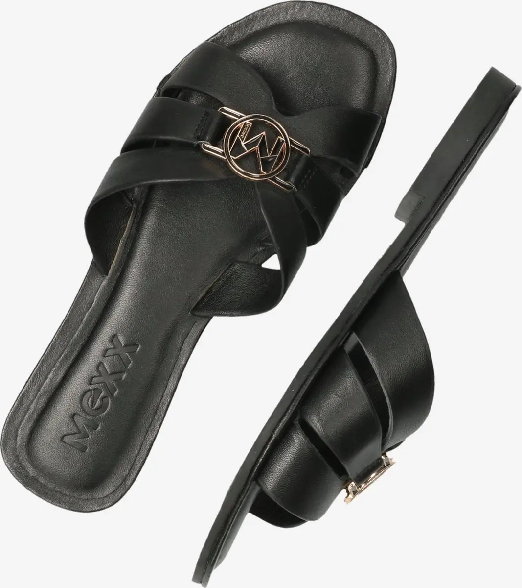 Mexx Nikki dames slipper - Zwart - Maat 38 - afbeelding 6 van 6