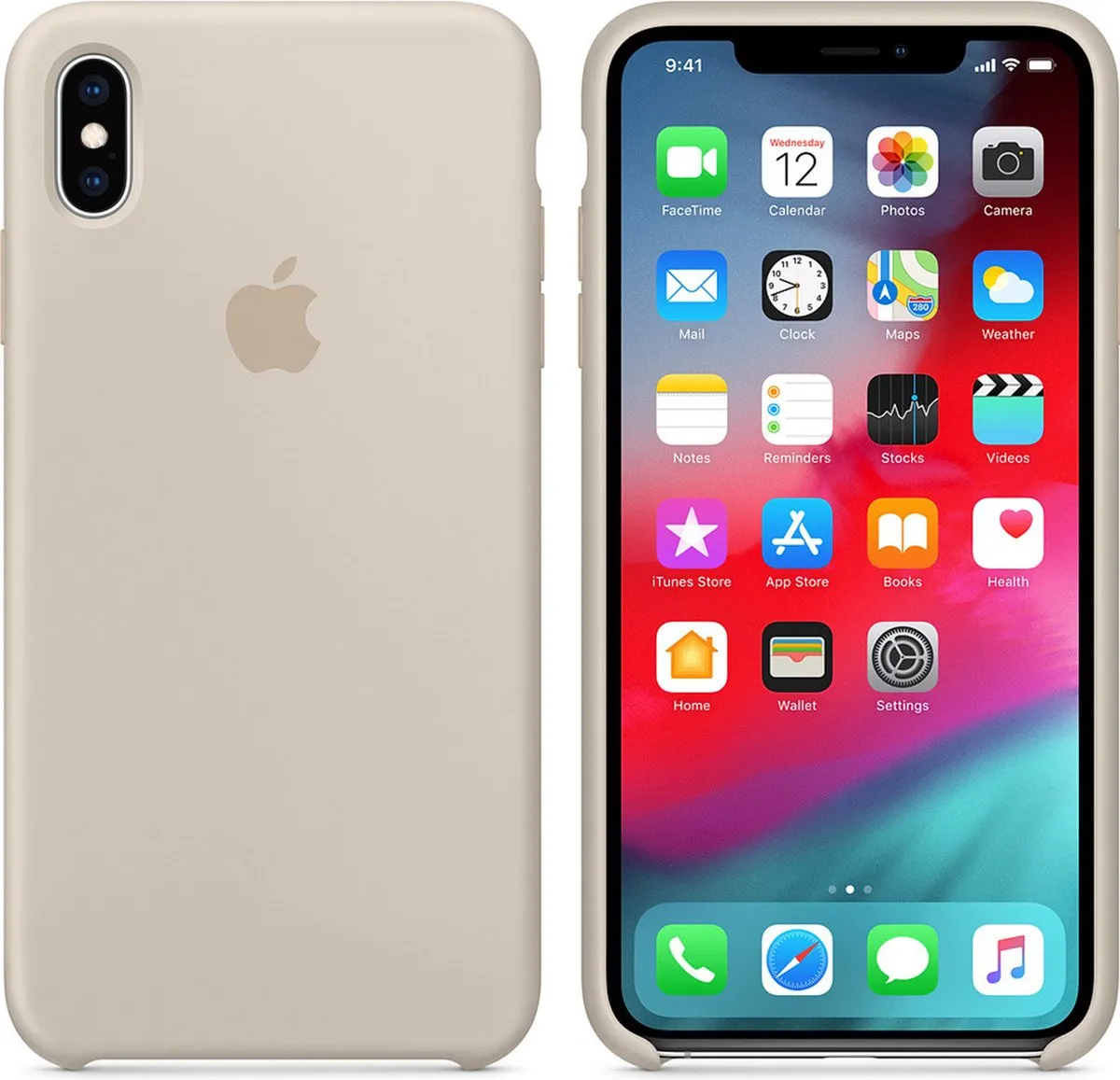 Apple iPhone Xs Max Siliconen Hoesje MRWJ2ZM/A - Grijs
