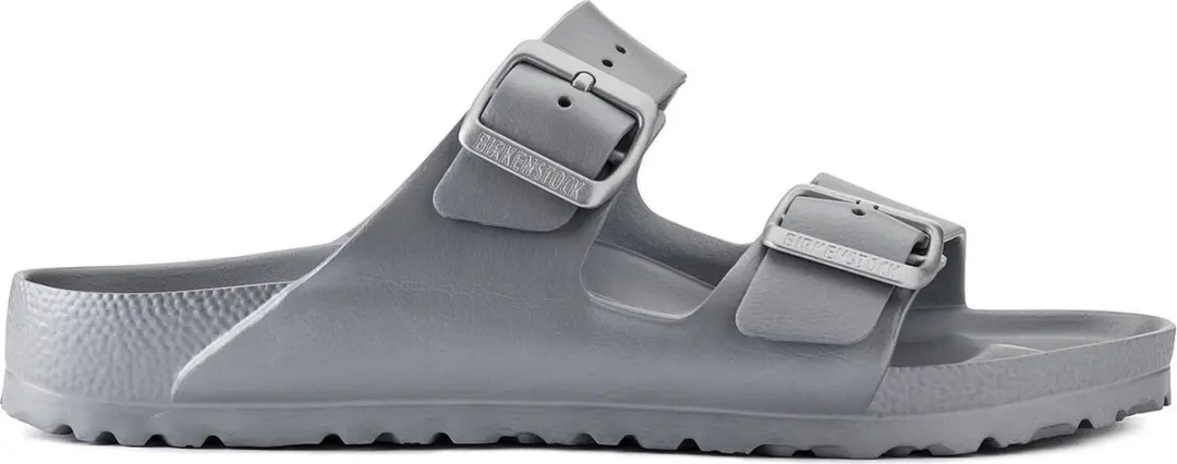 Birkenstock Arizona Slides Metallic Silver