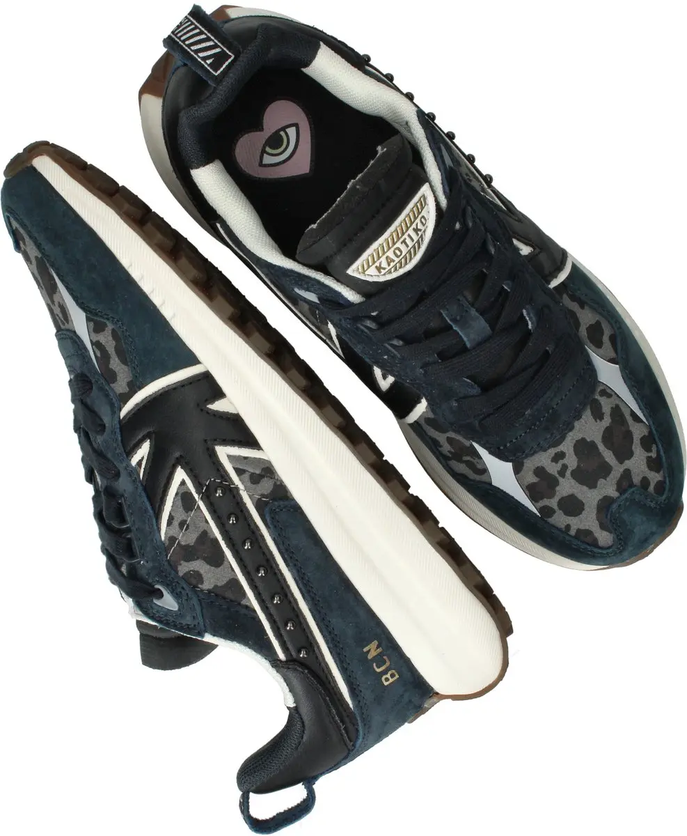 Kaotiko Detroit Glam Sneakers - Blauw 37 - afbeelding 6 van 6