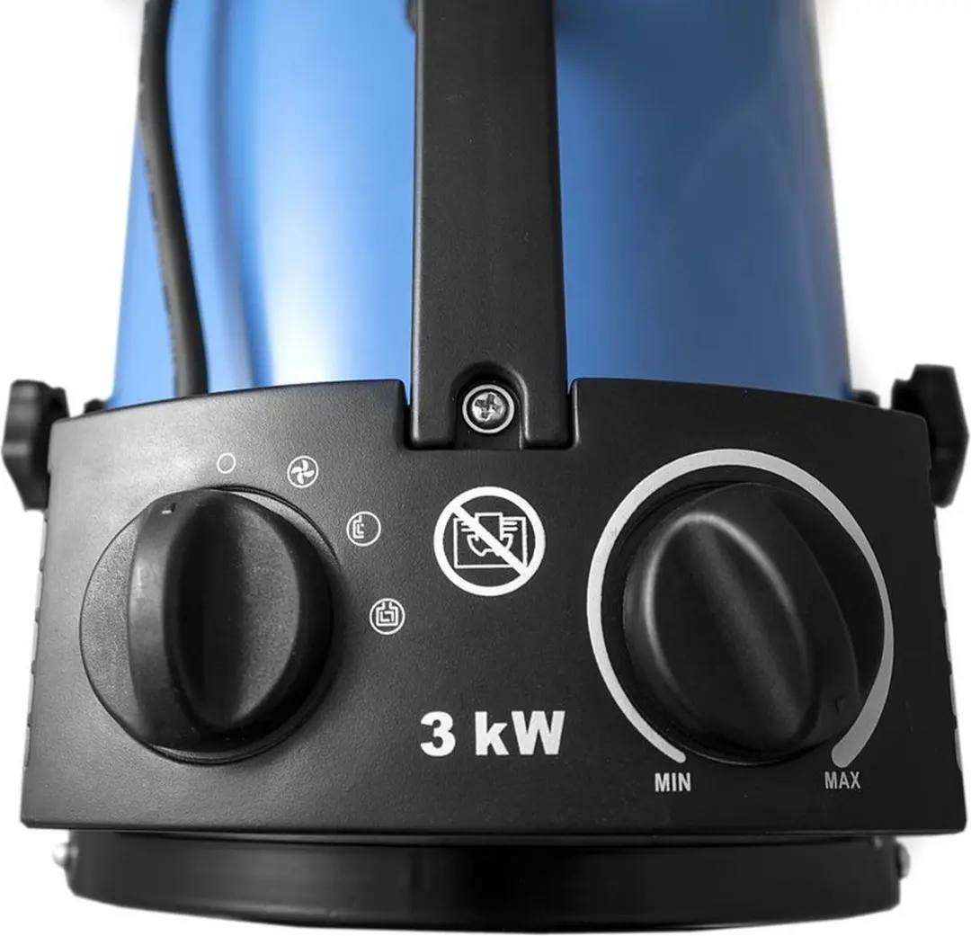 Güde GEH 3000 Ventilatorkachel 3000W - Blauw - afbeelding 4 van 6