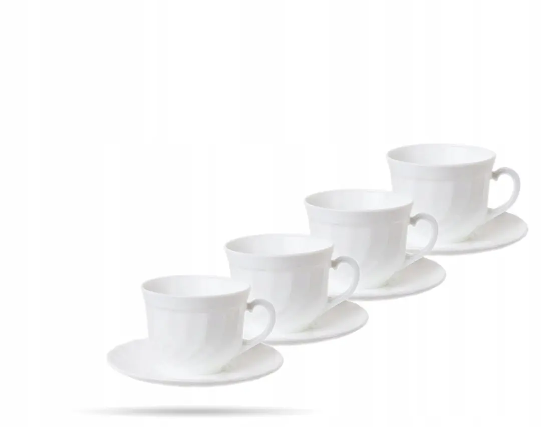 Merkloos Koffieservies 8 Delen voor 4 Personen, 280 ml