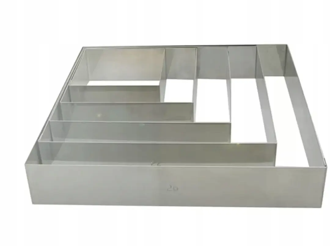 De Buyer Vierkante Bakring 20x20x4.5cm RVS - afbeelding 6 van 6