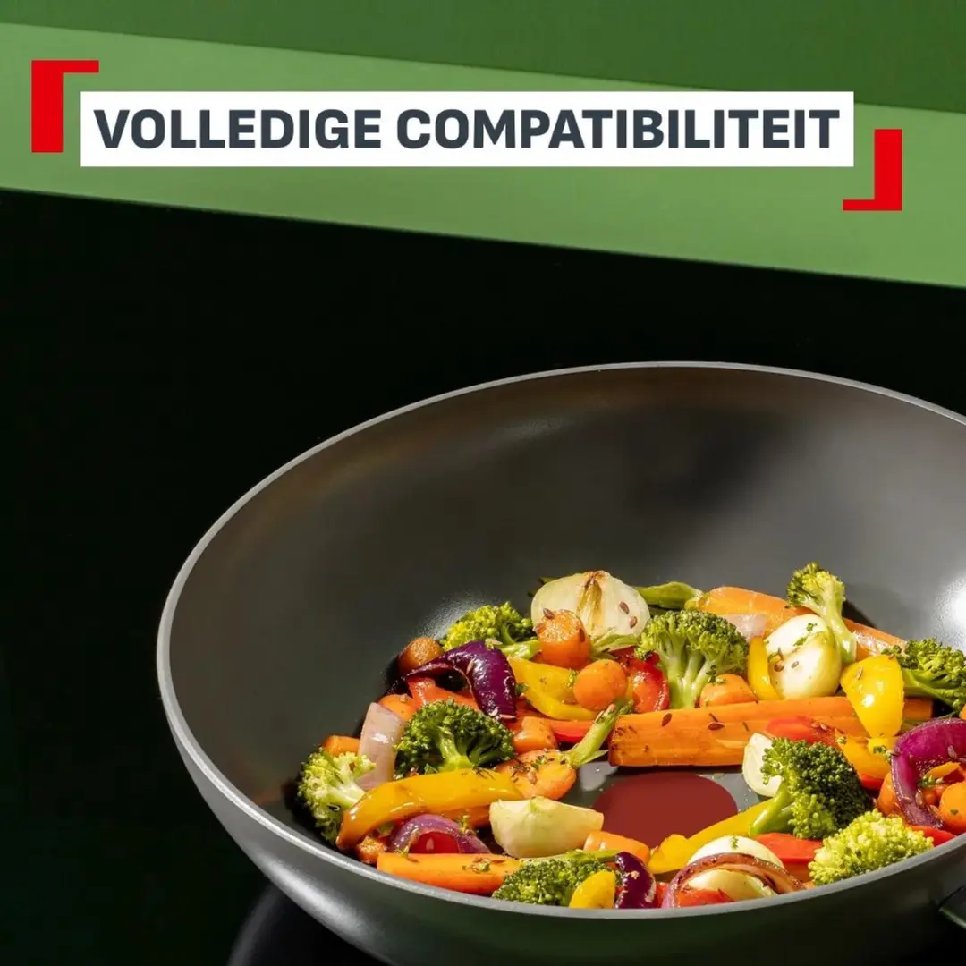 Tefal Renewal Keramische Wokpan 26cm - Grijs - afbeelding 4 van 6
