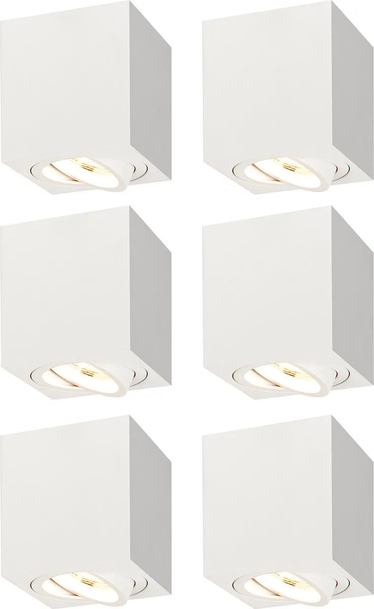 LEDVION 6X Opbouwspot Dimbaar 3W 2700K