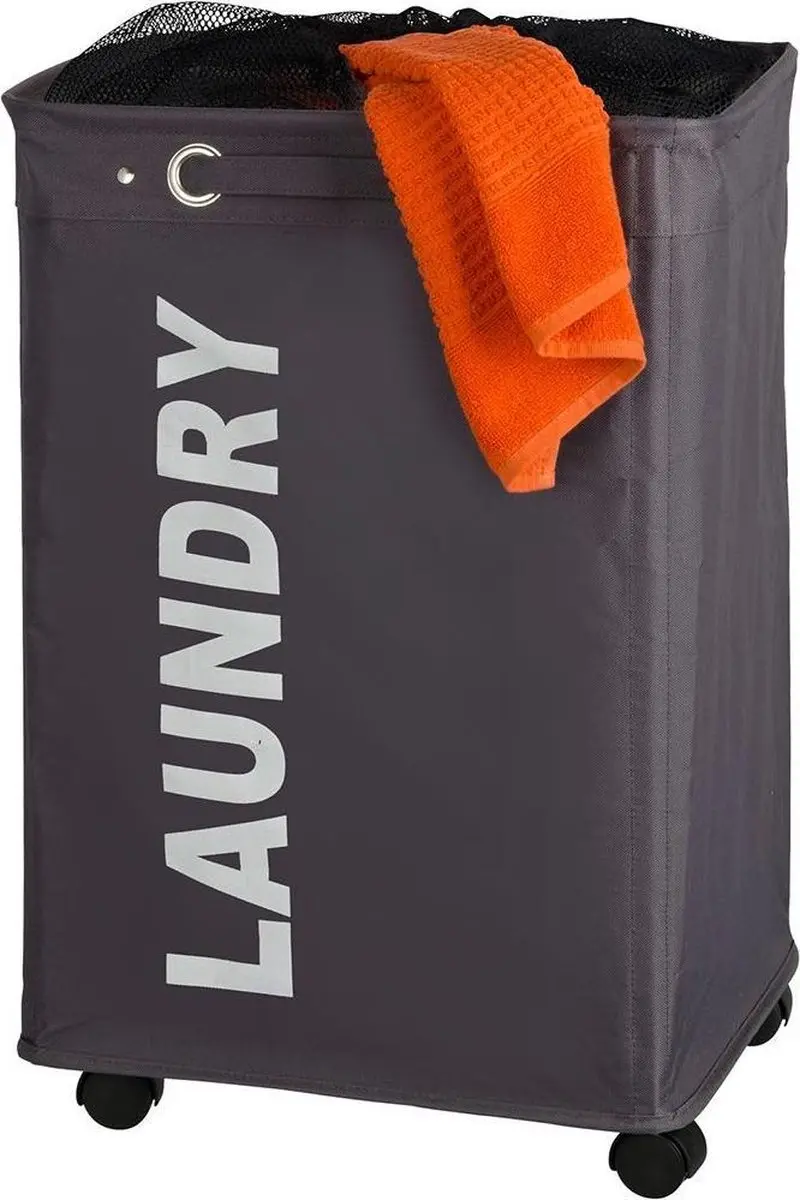 Wenko Quadro Wasmand 79L - Grijs - afbeelding 4 van 6