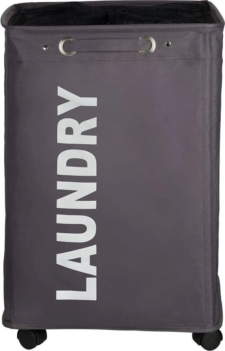 Wenko Quadro Wasmand 79L - Grijs - afbeelding 5 van 6