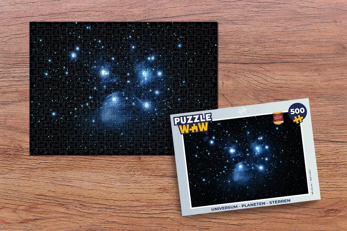 PuzzleWow Planeten Sterren Legpuzzel 500 Stuks - Multicolor